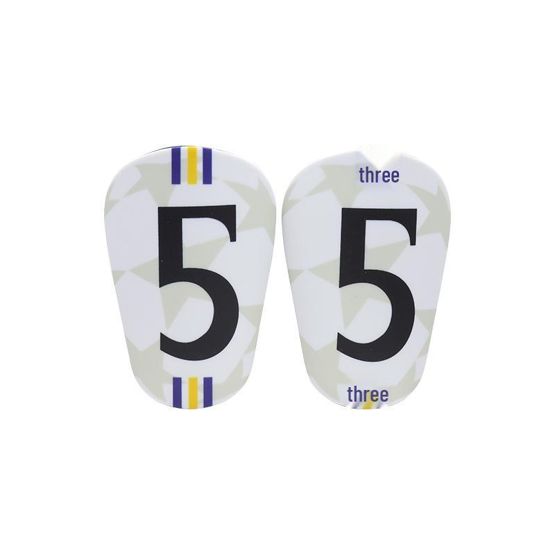Ultra-light, High-temp Resistant Shin Guards for Adults and Kids - Football Socks with Star Number Inserts.