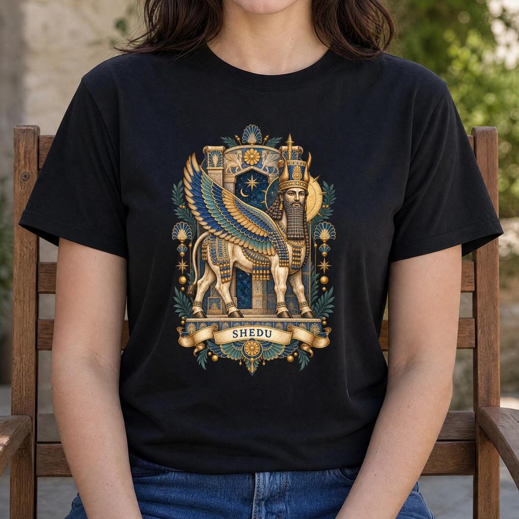 Tarot Shedu Shirt - Front or Back Print - Mythology Gift