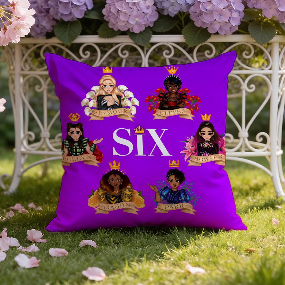 S-six musical Cushion Cover Home & Car Dual-Scene Pillow Cover: Reversible for Premium Comfort