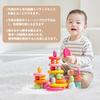Promise Babe Wooden Building 26 Colorful Natural Educational Toy for Kids and Early Fingertip Birthday Baby Shower Gift Blocks, Pieces, Wood, Babies,