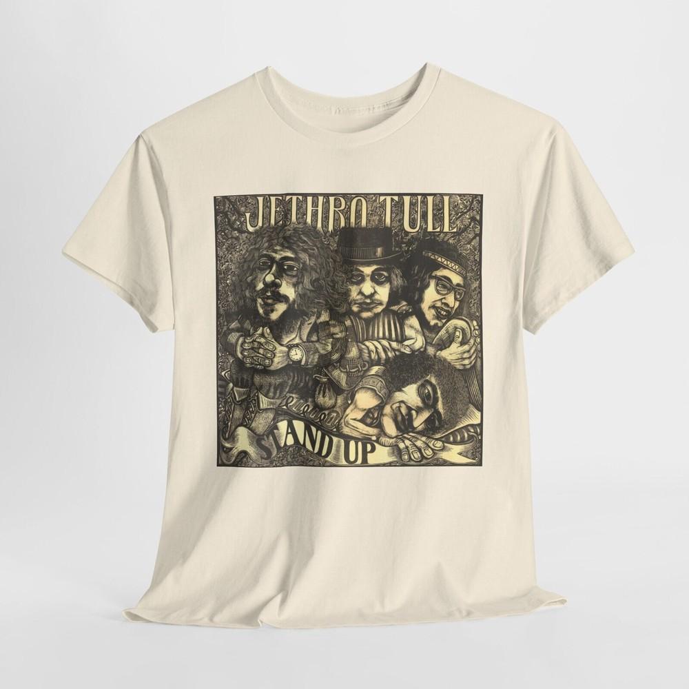 

1969 Stand Up Jethro Tull band poster album cover T shirt all sizes S-5XL Hard R Unisex T-Shirt L