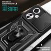 For Oppo Reno11 F 5G Case Slide Camera Cover PC+TPU Kickstand Phone Protector