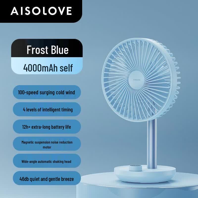 SOOLOVE F21 USB Oscillating Desktop Fan