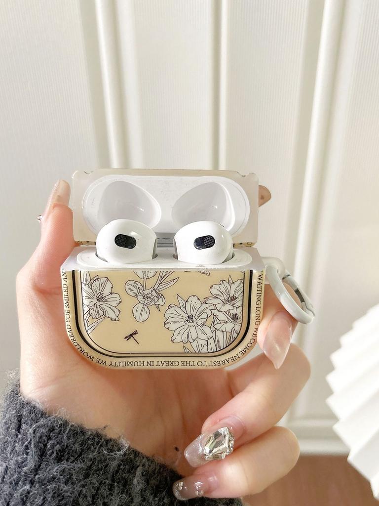 Korean Literary Retro Flowers for AirPods 1 Protective Case Pro1 Bluetooth 1/1 Generation Earphone Case