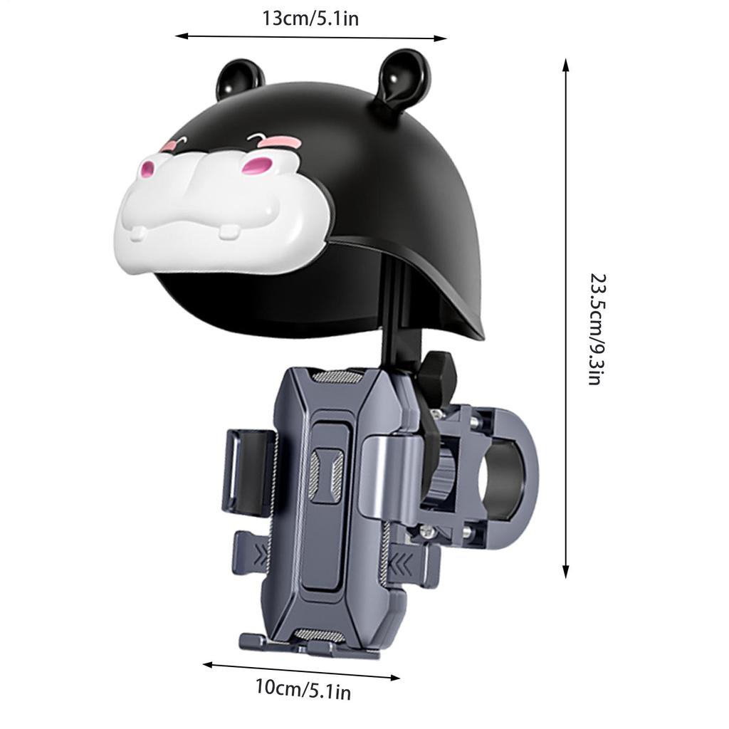 Motorcycle Phone Holder 360 Degree Rotation with Helmet Rainproof Handlebar Motor Phone Mount for Bike Motorbike Mountain Road