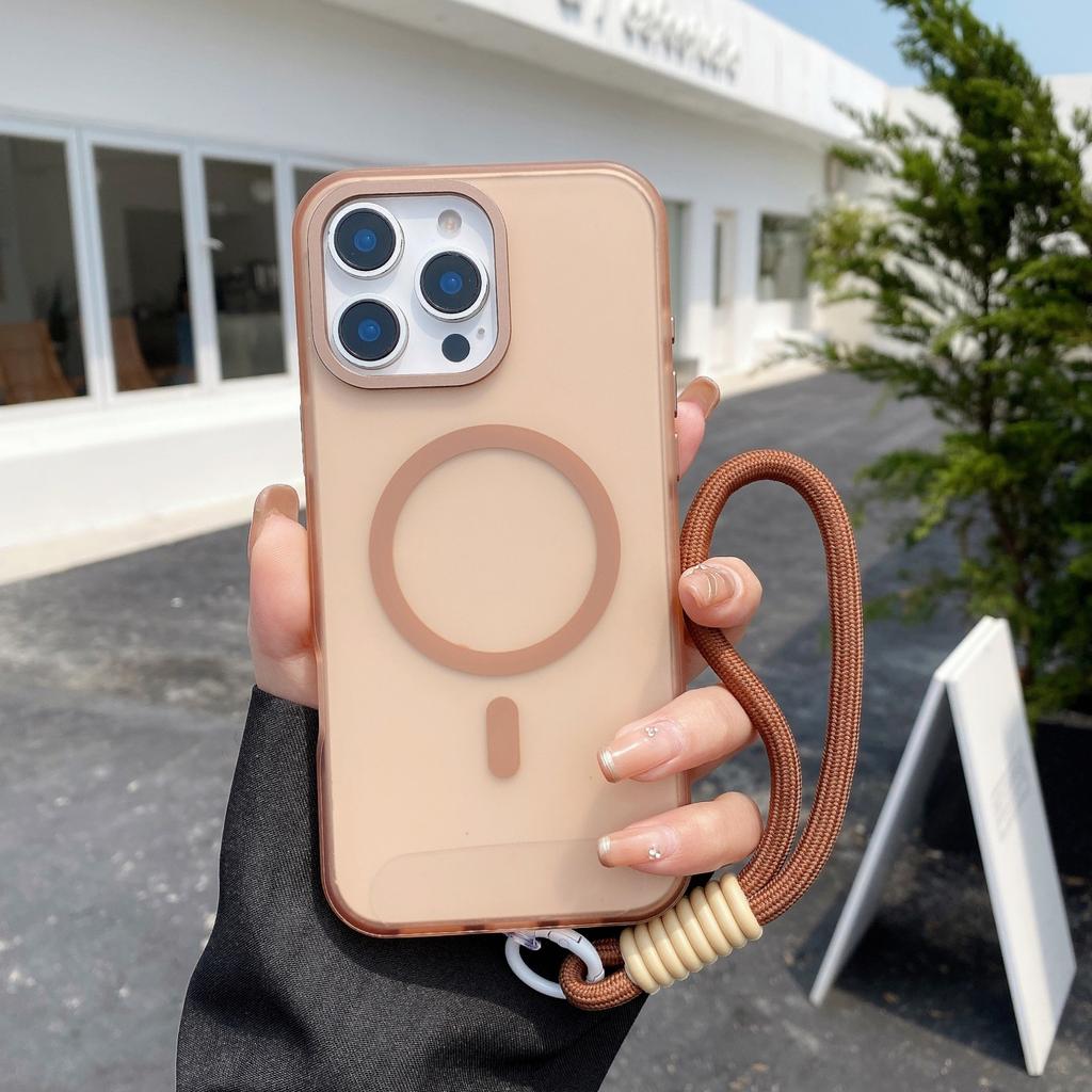 Applicable to Apple 11promax mobile phone case 11promax anti-drop Apple 11 magnetic suction 11 hand rope 11 skin feel matte