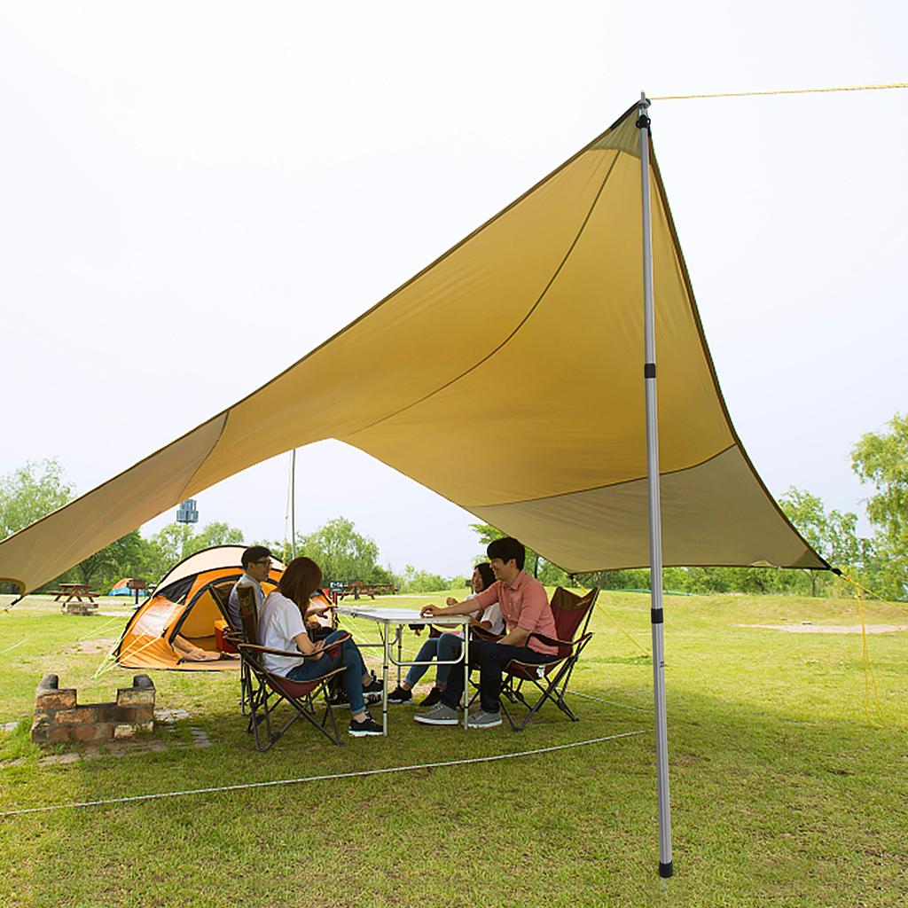 Thicken Aluminum Alloy Tent Pole Adjustable Tent Support Rods Beach Shelter Tarp Awning Pole