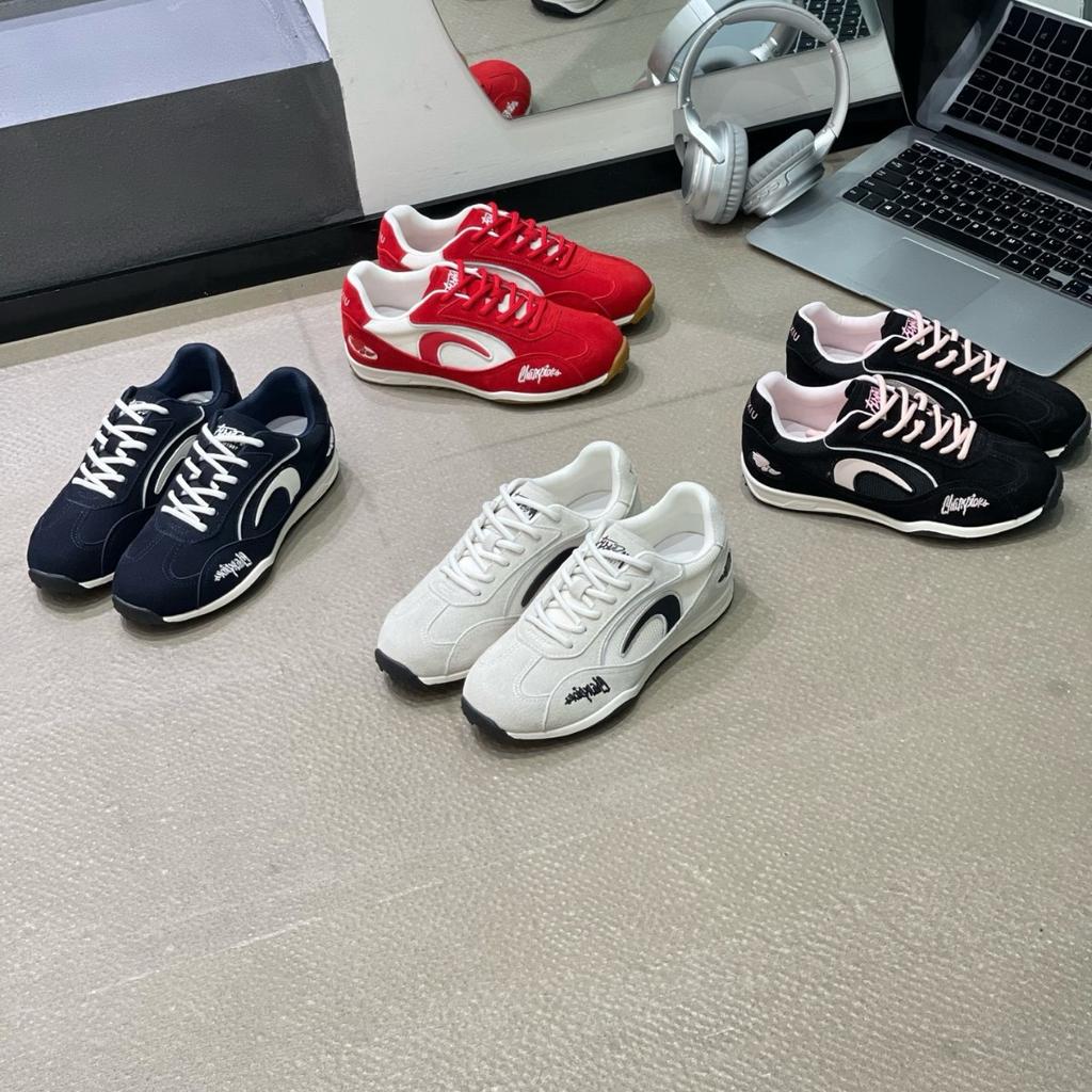 Retro inner height increase leather red German training shoes women's 2025 autumn new casual fashion versatile light breathable tide