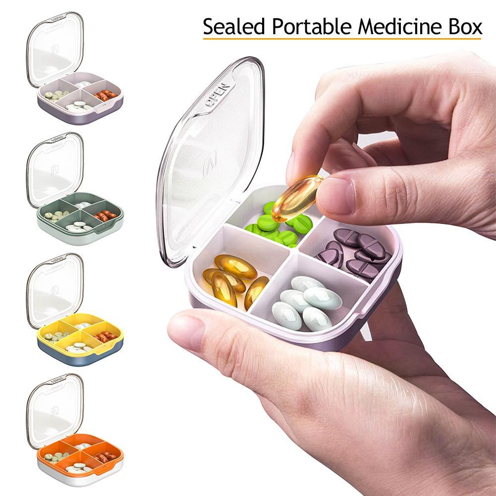 Travel Pill Organizer Odporne na wilgoć pudełko na pigułki do kieszonkowej torebki Codzienny futerał na pigułki Przenośny pojemnik na leki na witaminę