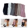 Fashion Knit Leg Warmers for Little Girls Knee High Socks for Dress Toddler Winter Slouchy Socks Thicken Warm Leggings  White