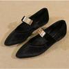 New Luxury Fashion Pointed Toe Mary Jane Shoes New Comfortable Elegant Loafers Flat Single Shoes Women Zapatos De Mujer