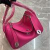 Borsa da Medico Originale in Vera Pelle Piena con Texture Borsa Morbida Strutturata da Donna a Tracolla o da Mano