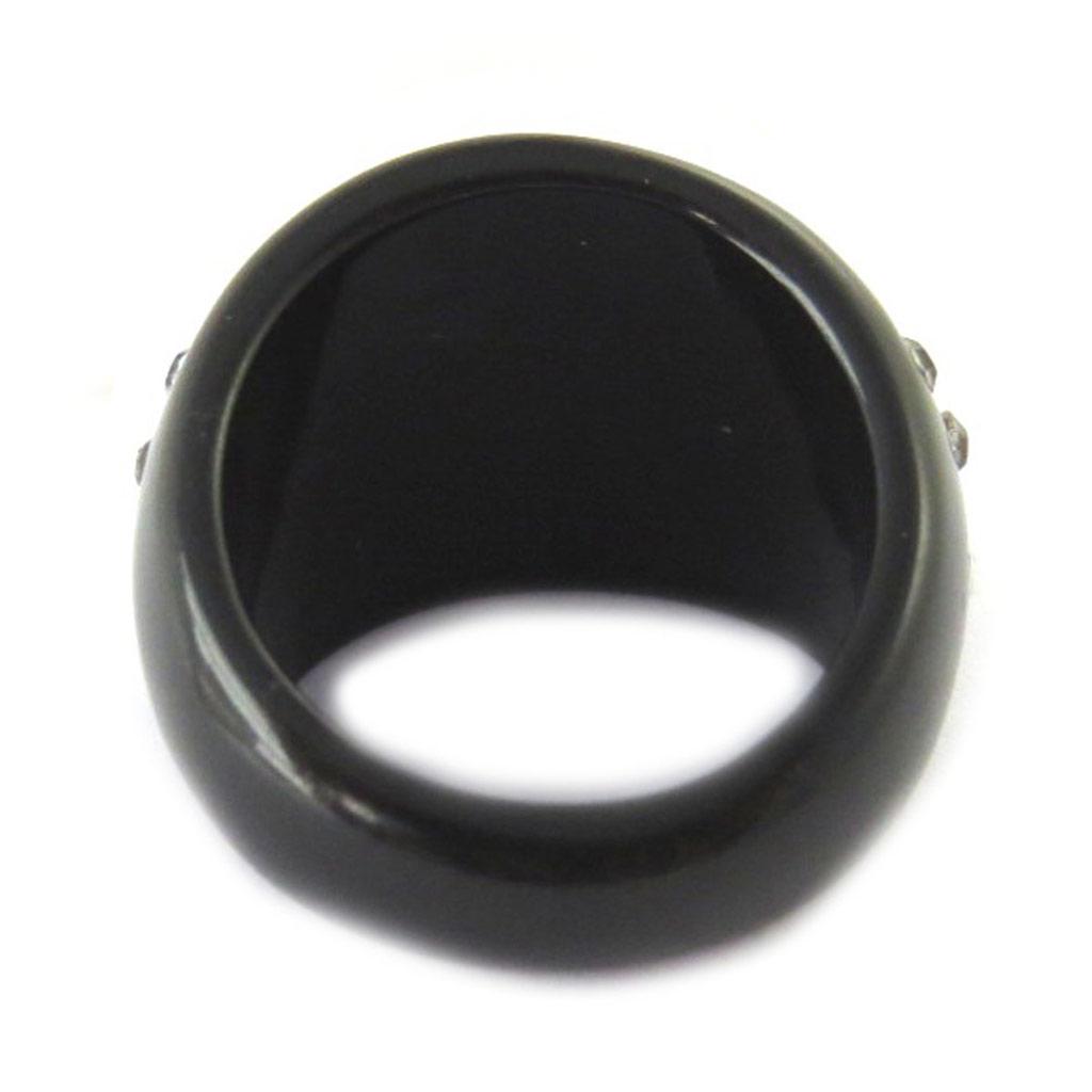 Resin Ring 'Lili the Tigress' Black