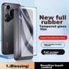 Tempered Glass Screen Protector for Huawei Pura70Ultra, Full Adhesive Huawei P70pro/+ Phone Film, with Curved Glass, Fingerprint Unlock Ceramic