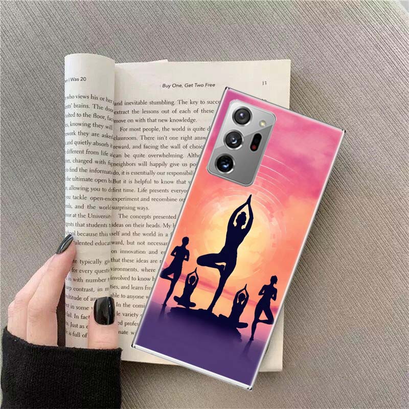 

Hot Sell Yoga Namaste Phone Case for Samsung A17 A37 A57 A54 A14 A24 A34 A07 A04S A02S A12 A22 A32 A52S A16 A26 A36 A56 A72 Gala Samsung Note 20Ultra