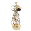 Spinning Candle Holder Rotating Candlestick Set for Romantic Wedding Christmas Party Gold Snowflake