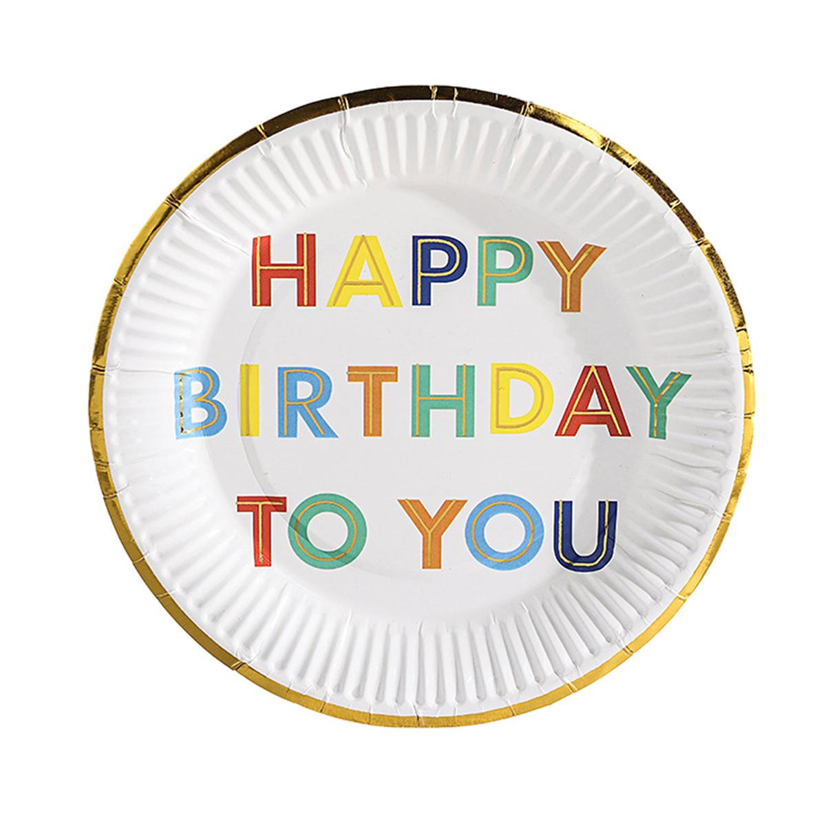 

10 шт. Принадлежности для вечеринки по случаю дня рождения Одноразовые тарелки Для празднования дня рождения Для вечеринки по случаю дня рождения 7 inch,type5