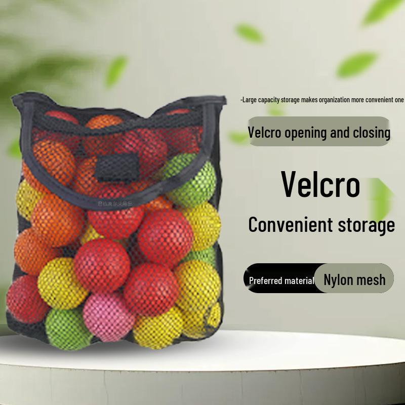 Durable Nylon Mesh Golf Drawstring Bag with Velcro for Easy Storage and Anti-Aging Protection