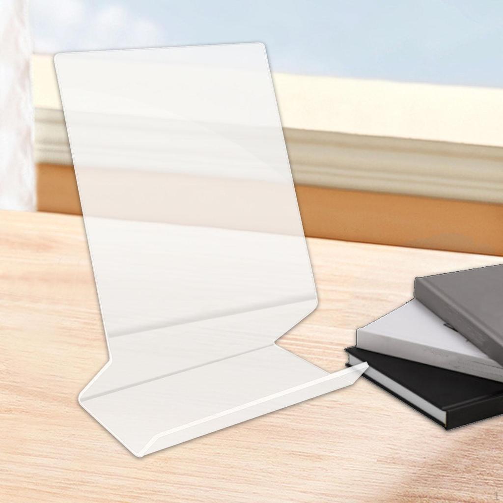 Acrylic Book Display Holder Comic Decorative Cookbook for Brochure