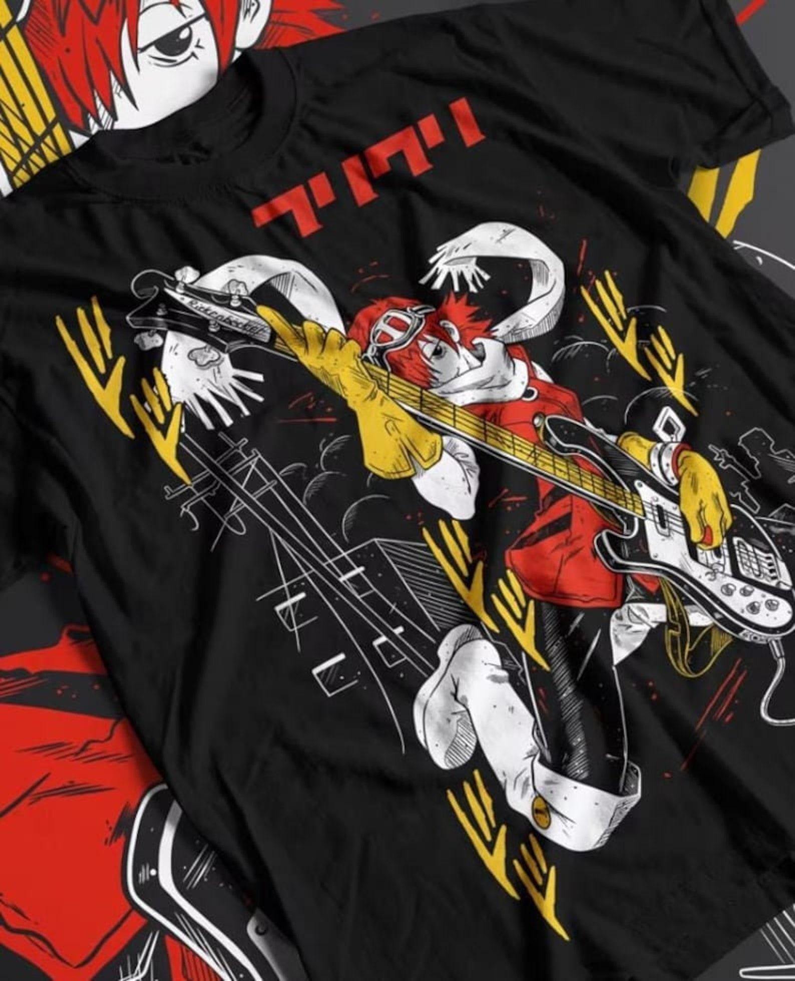 Unisex, Haruko Haruhara Shirt -flcl shirt,flcl tshirt,flcl t shirt,fooly cooly shirt,anime shirt,anime clothing,haruko shirt,flcl haruko L