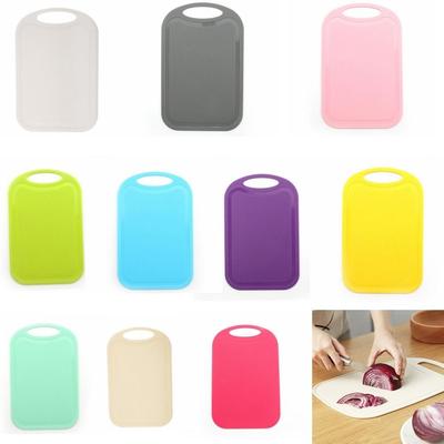 With Groove Chopping Board Rectangle Chopping Block Mini Nonslip Plastic Cutting Board  Baby Food