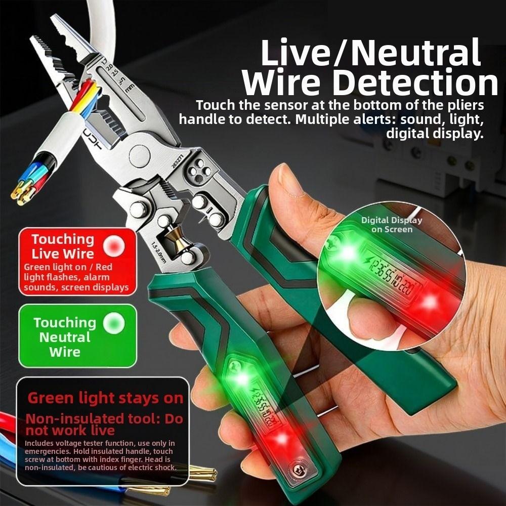 Digital Display Wire Stripping Pliers Multifunctional Cable Stripping Pliers  Hand Tool