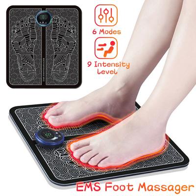 USB Charging Portable Electric EMS Leg Reshaping Foot Massager USB Rechargeable Massage Foot Mat 9 Lntensity Leg Stimulator Mat 6 Modes