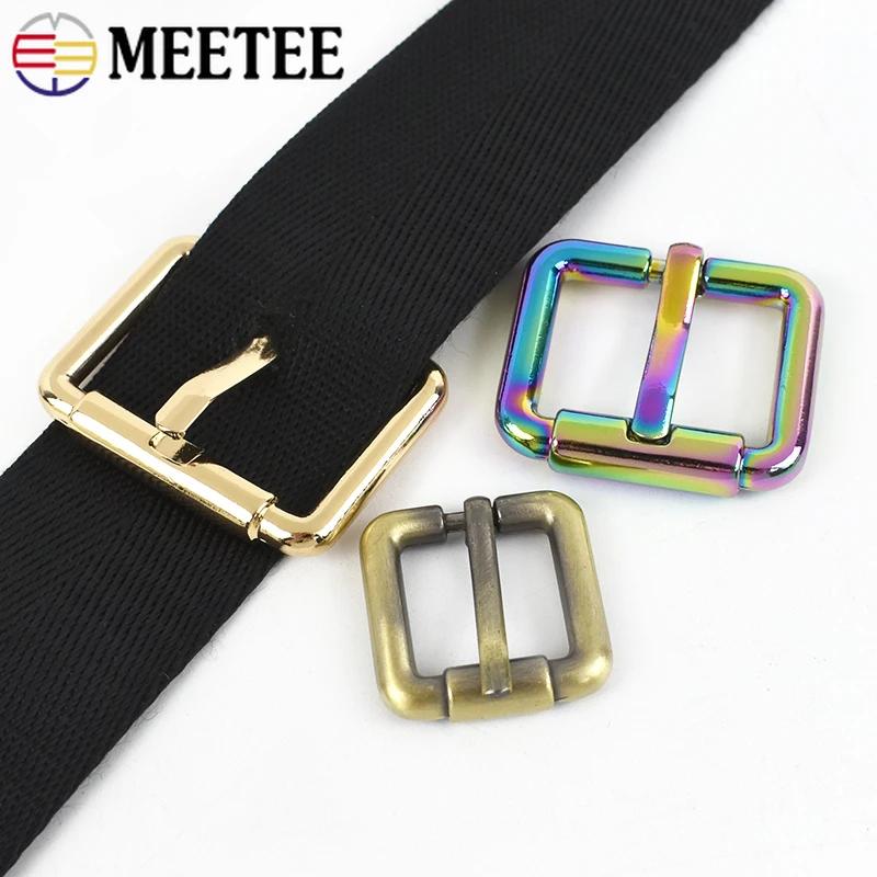 5Pcs 10-38mm Metal Pin Buckles Backpack Belt Adjust Buckle Handbag Webbing Roller Sliders Clasp DIY Leather Hardware Accessories
