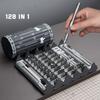 128-in-1 Precision Screwdriver Set with Magnetic Tips & Flexible Shaft - Professional Repair Tool Kit for Electronics, Phones