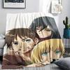 1PC Attack On Titan Print Flannel Blanket, High Quality All Seasons, Home Decor, Warmth and Comfort, Perfect for Christmas Gifts
