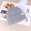 Autumn and Winter Warm P Letter Versatile Knitted Hat Korean Style Fashionable Face show Small Wool Hat Outdoor Ear Protection Cold