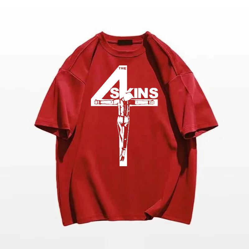 The 4 Skins Oi T Shirt Uk Punk Streetpunk 4Skins Male Teeshirt Summer Top Man Brand Tee Shirt Fashion Streetwear Casual Clothing
