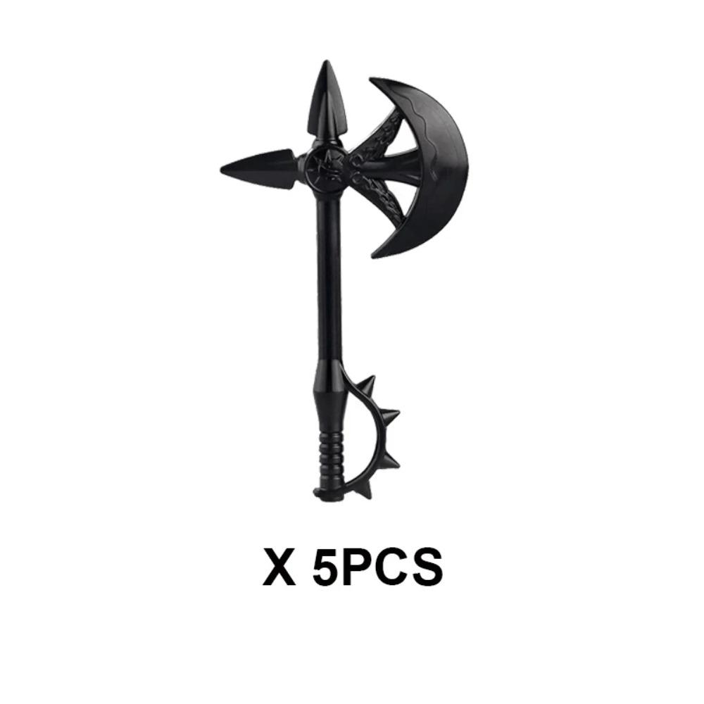 Military Medieval Building Blocks Soldier Warrior Waffen Accessories Sword Battle Axe Hero Villain Series Double-edged Sword Toy
