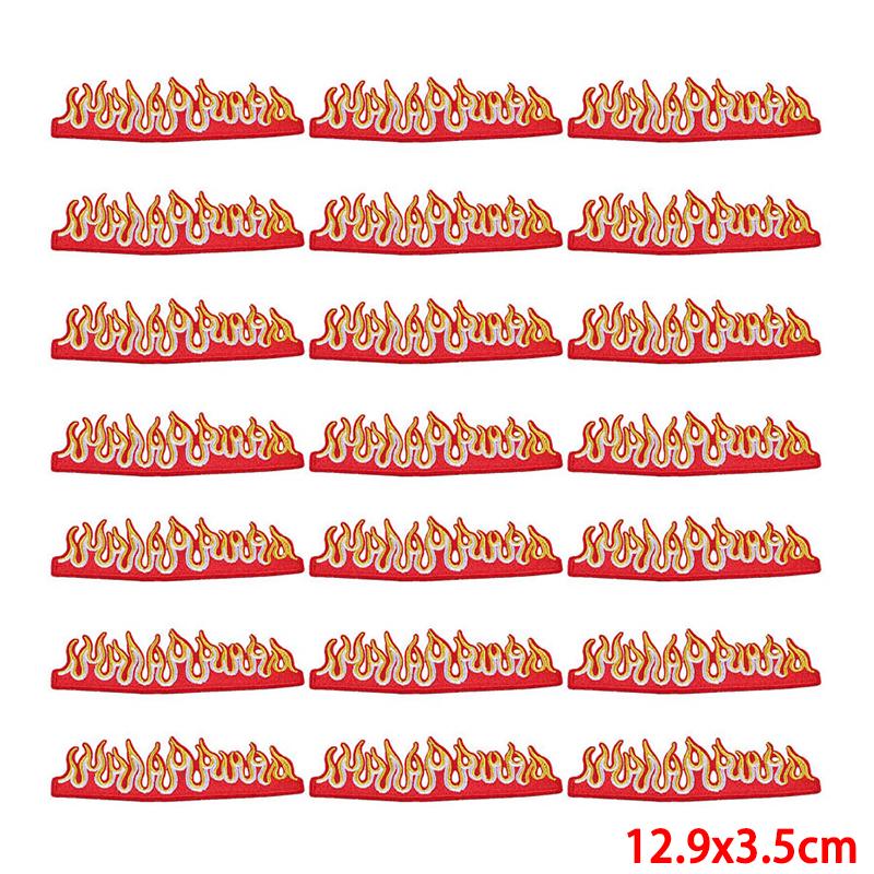 10 Pcs/lot Wholesale Embroidery Patch Iron On Patches For Clothing Patches On Clothes Jackets Decor Applique Sew Supplies