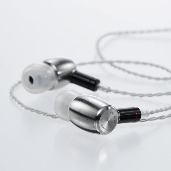 Radius HP-W200 Doblebe Series Stainless Steel High-Resolution Earphones: Ne High-Resolution MMCX Detachable Cable Stainless Alloy Housing