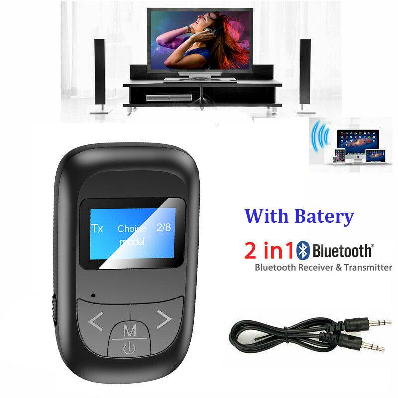 Nouvel adaptateur Bluetooth 5.0 avec écran LCD, récepteur et émetteur Bluetooth, deux en un, appel mains libres