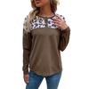 Woman Clothing Fashion Casual Tops Shirts Fashionable and Casual Temperament Autumn New Women's Long-sleeved Leopard Print Knit Sweater Fall