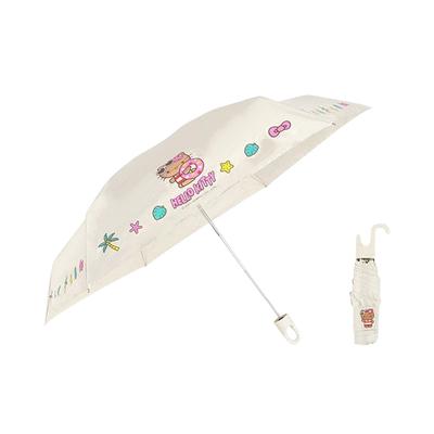 Sanrio X Olive Young Ultra Lightweight UV Protection Sun and Rain Umbrella Ivory
