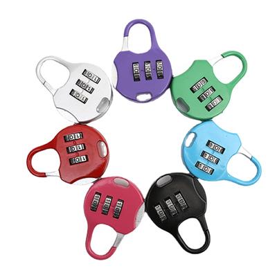 Combination Lock Small Padlock Luggage Backpack Zipper Lock Gym Dormitory Cabinet Combination Lock Mini Padlock Head