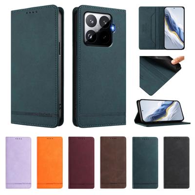 Leather Flip Phone Case For Xiaomi 15T 15 15S 14 14T 13 13T 12 12T 12S Pro Lite 15 14 Ultra Fashion Wallet Bracket Cover Funda