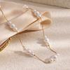 MamacitaSlay 316L Stainless Steel  Pearl Pendant Necklace 18K Gold Plated Waterproof Jewelry For Women 2026 Summer Beach Gifts