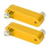 2PCS Ruler Positioning Block Aluminum Alloy Adjutsable Ruler Positioning Limit Block Gold