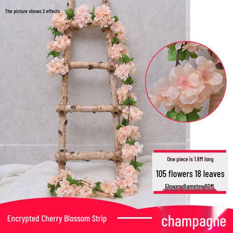 

Decorative Fake Flower Vine for Concealing AC Pipes or Wedding Arches