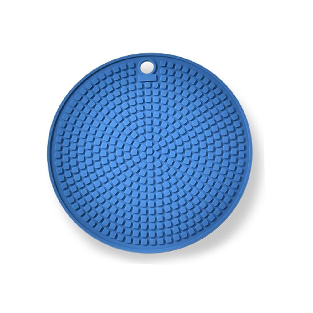 Silicone thermal insulation mat, round non-slip coaster, table mat, pot mat, placemat, high temperature resistance