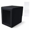 TATENASHI Deck Case, Trading Card Case with Window, Pok?mon Compatible, Holds 120 Double-Sleeved Cards, Includes 2 Side Loaders, Black