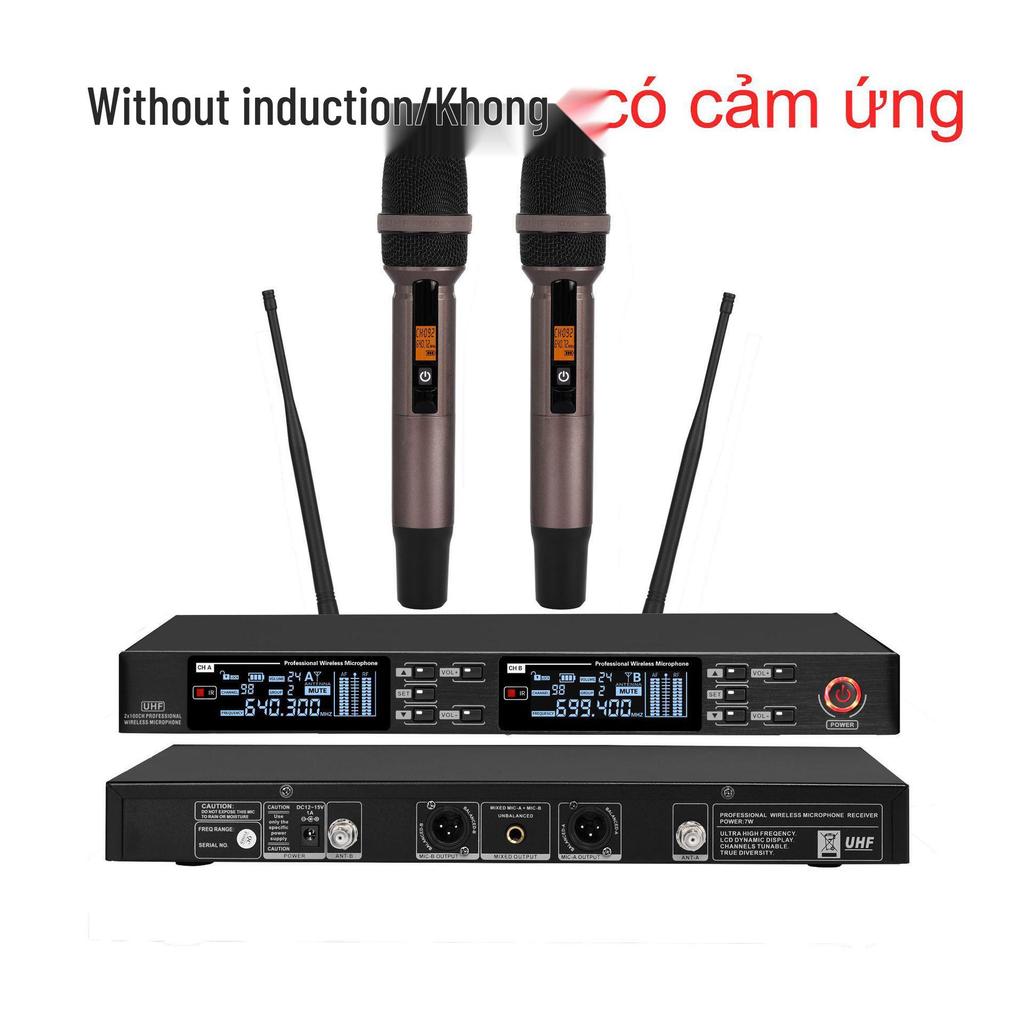 KTV U-band Infrared High-End Dual Wireless Microphone Lavaliere & Headset for Conferences and Stages