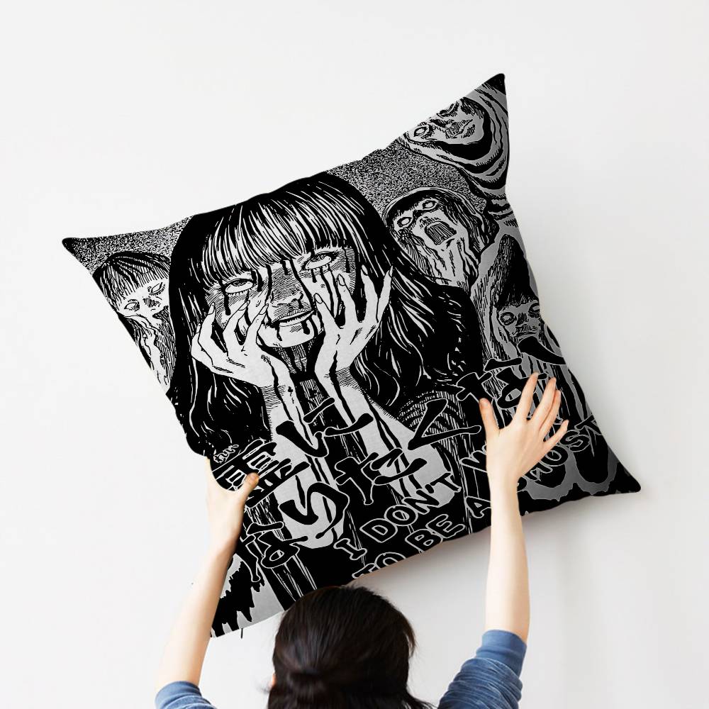 J-Junji Ito T-Tomie Pillow Anime Pillow Sofa Bed Head Pillow Cover Cushion Cover 45x45 Cm Fashion