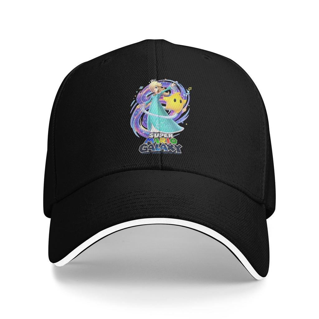 Rosalina Marios Galaxy Movie Baseball Cap Casual Sandwich Hat for Men Women Polyester Dad Hat Outdoor