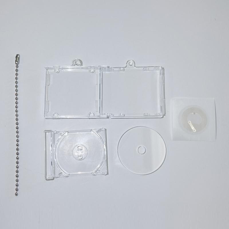 Gift Music Cover DIY Keyring Key Chain Acrylic DVD NFC Custom Album Box Case Mini Blank CD Keychain