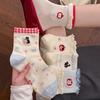 Cute Animal Embroidery Mid-Calf Socks - Trendy Spring/Summer School Style